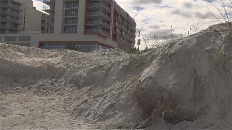 Dune Recovery Starts In Jacksonville Beach Florida After Ian