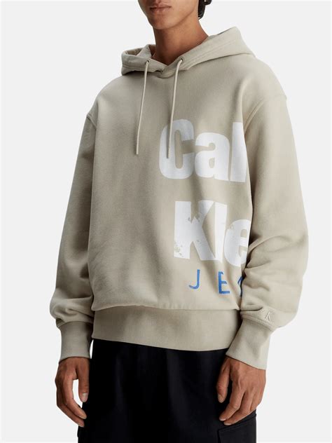 Calvin Klein Jeans Bold Institutional Hoodie Felpe Uomo Nencini Sport