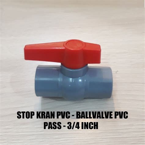 Stop Kran Pvc Ball Valve Pvc Inch Pass Lazada Indonesia