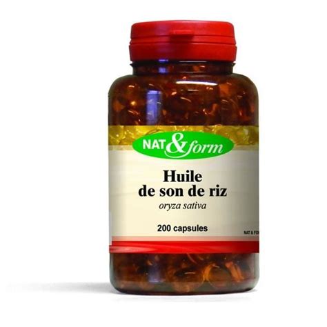 Huile De Son De Riz 200 Capsules De 500mg Ory Achat Vente