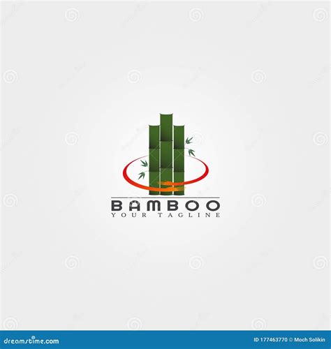 Modelo De Logotipo Bamboo Projeto De Vetor Criativo Para Elementos De