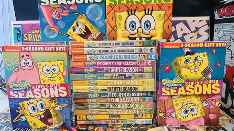 The ENTIRE SpongeBob SquarePants Seasons DVD Collection YouTube