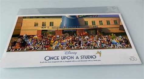 Studio Disney Cast Member 100 Years Lithograph Once Upon A Studio