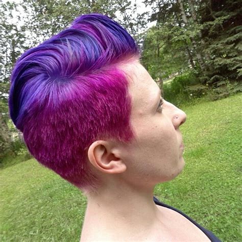 Done using Splat dye in Berry Blast and Purple Desire | Splat hair ...