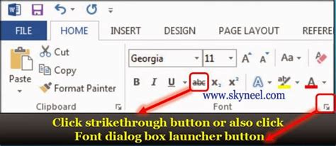 How To Apply Strikethrough Text In Microsoft Word