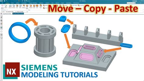 Siemens NX Modeling Tutorials 34 How To Use Move Object Copy