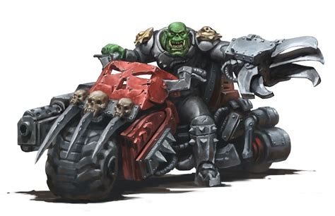 Deffkilla Wartrike Art By Tim Remin 40K Gallery Warhammer 40k