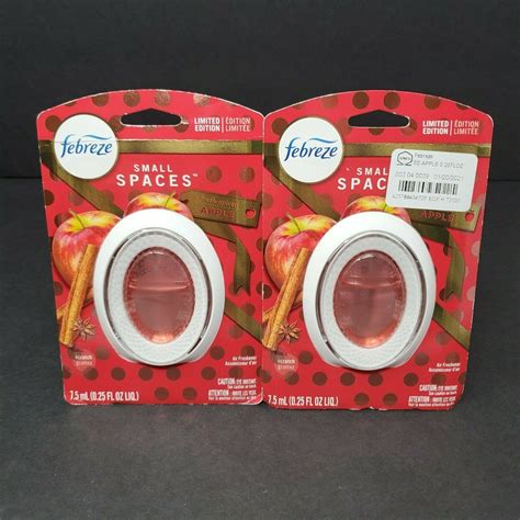 Febreze Small Spaces Fresh Spiced Apple Limited Edition Lot Of 2 Air Freshener Ebay