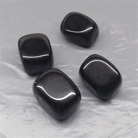 Black Obsidian Large Tumble Stone Ital Life