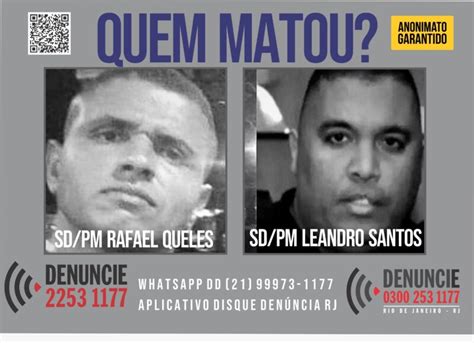 Disque Denúncia Pede Informações Sobre Os Envolvidos Na Morte Dos Pms