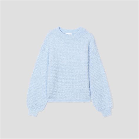 Pull Col Montant Bleu Pastel Femme Cache Cache