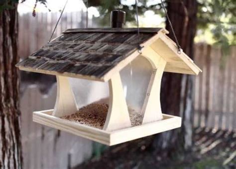 DIY Bird Feeder House Free Woodworking Plan