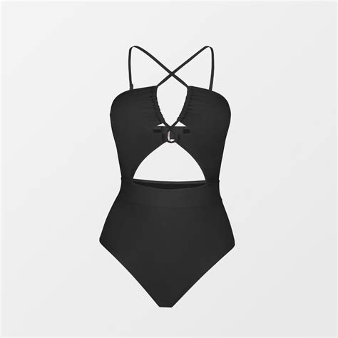 Womens Cutout Shirring One Piece Swimsuit Cupshe Xs Black Target