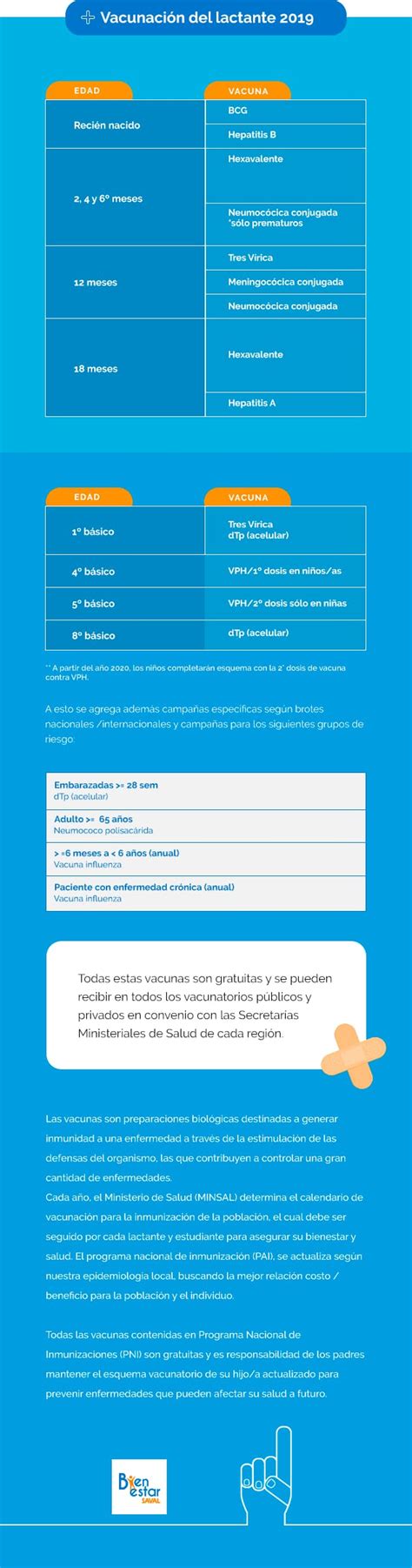 Conoce El Calendario De Vacunaci N Blog Bienestarsaval Cl