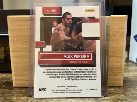 ALEX PEREIRA 2023 Donruss Optique UFC Recrue Orange RC 6 49 EUR 49 78