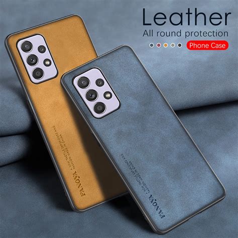 Sheepskin Leather Phone Case For Samsung Galaxy A53 5g A13 4g A33 A73