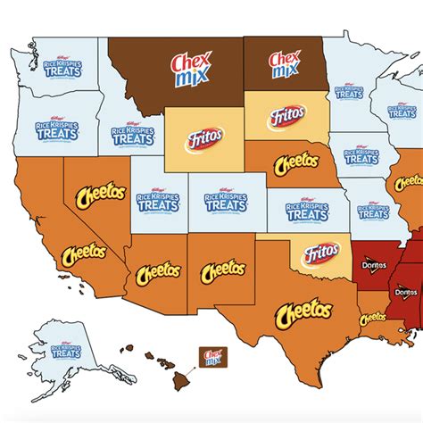 The Most Popular Snacks In America, State By State