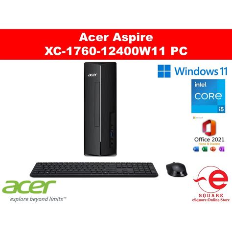 Acer Aspire XC1760 12400W11 Desktop PC Shopee Malaysia