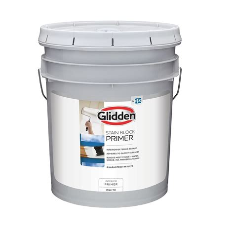 Glidden Glsbie60wh05 Stain Block Primer 5 Gallon Toolbox Supply