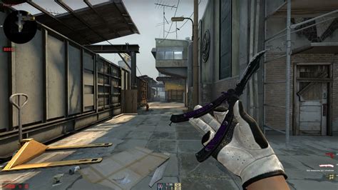 Cs Go Butterfly Knife Ultraviolet Well Worn Skin Showcase Youtube