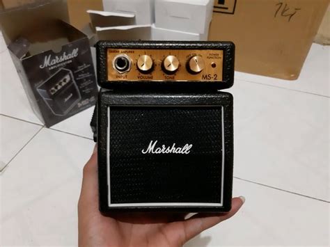 Jual Ampli Gitar Mini Marshall MS 2 Original Plus Adaptor New Di Lapak