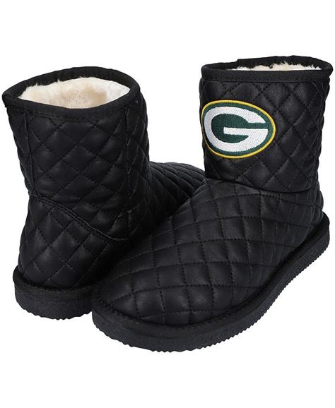 Cuce Womens Green Bay Packers Quarterback Quilted Boots Macys