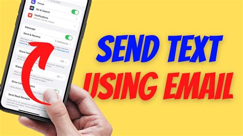 How To Send Text Message Using Email On Iphone Youtube