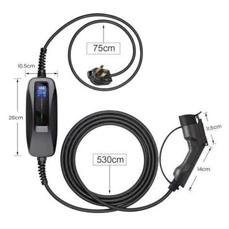 Morec Level Portable Electric Vehicle Ev Charger Nema Plug