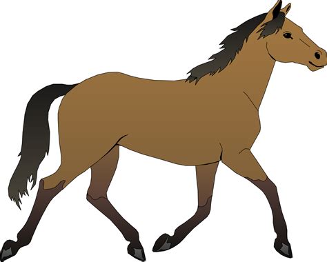 Brown cartoon horse - Free PSD,Vector,Icons