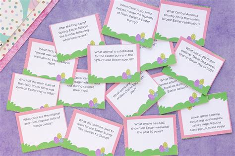 Free Printable Easter Trivia Questions and Game - Play Party Plan