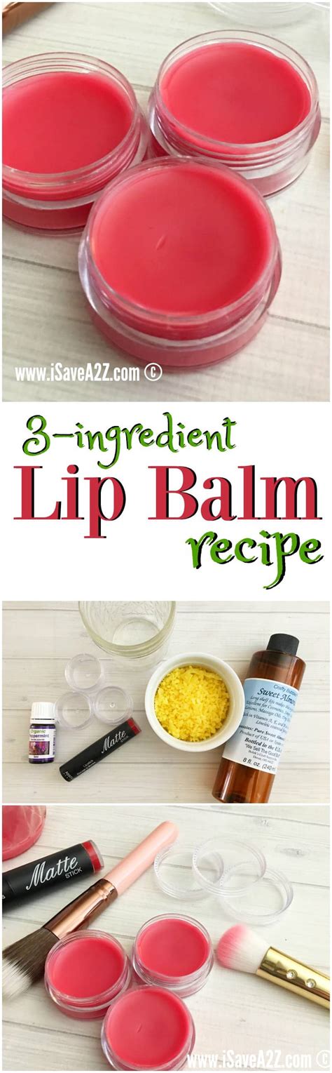 3 Ingredient Lip Balm Recipe