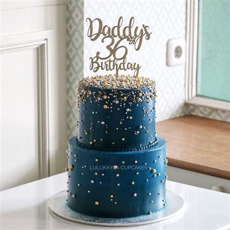 Midnight Pearl Buttercream Cake Buttercream Cake Designs Birthday