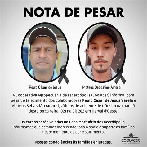 Acidente caminhão em Herval dOeste mata dois homens