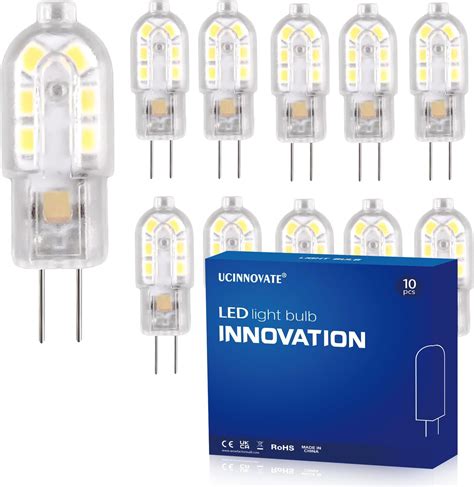 DiCUNO G4 LED Light Bulbs 1 2W 10W Halogen Equivalent 120LM Warm