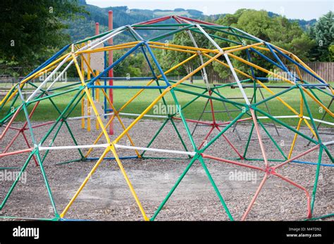 School Playground Climbing Frame Stock Photo - Alamy