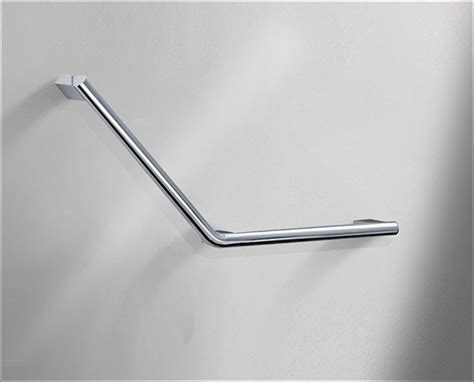 Modern Chrome Angled Grab Bar Mobility Grab Bars Livinghouse