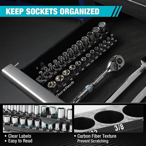 Duratech Magnetic Sockets Organizer Set 143812 Socket Holders