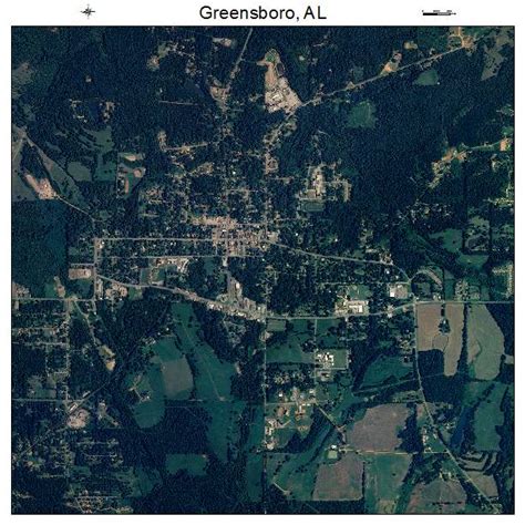 Aerial Photography Map of Greensboro, AL Alabama