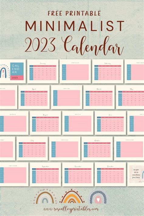 Free Printable Calendar, Free Printables, Minimalist Calendar, Mom ...