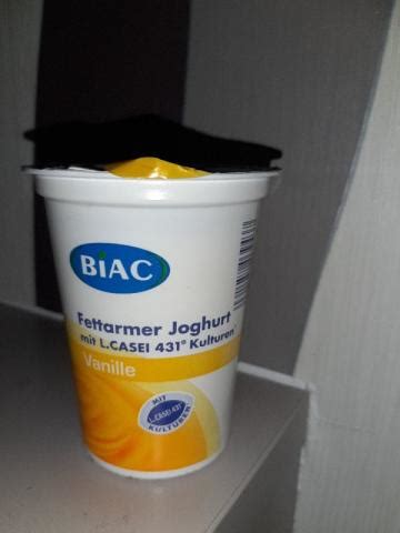 Fotos Und Bilder Von Joghurt Biac Probiotischer Joghurt Vanille Aldi