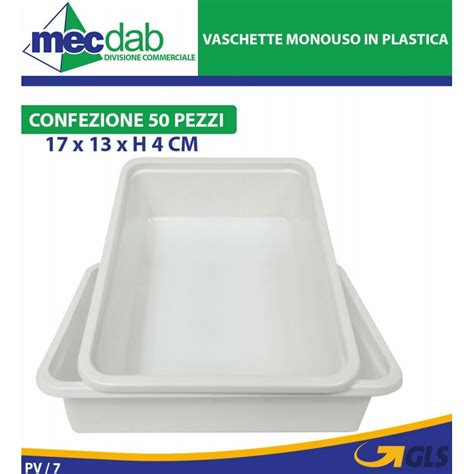 Vaschette Monouso In Plastica Per Alimenti X X H Cm