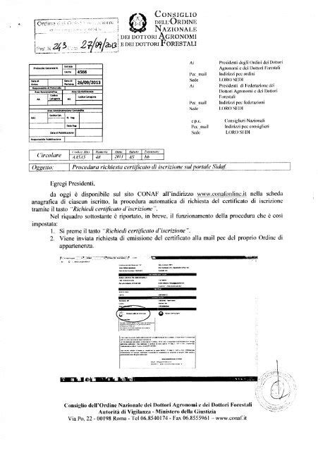 Procedura Richiesta Certificato D Iscrizione All Albo Ordine Dei