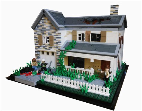 Wallpaper House Home Lego Toy Building Elevation Facade