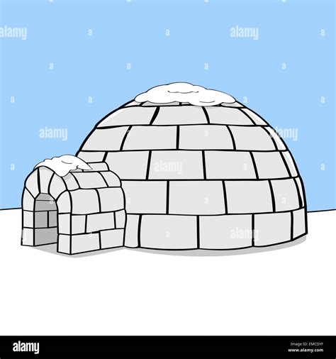 Igloo Stock Vektorgrafiken Kaufen Alamy