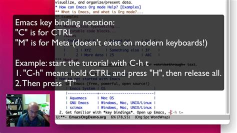 Introduction To Emacs Org Mode Youtube