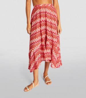 Womens Patbo Pink X Harrods Crochet Beach Midi Skirt Harrods Uk