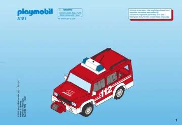 Abapri Playmobil 3181 A Feuerwehrvorausfahrzeug