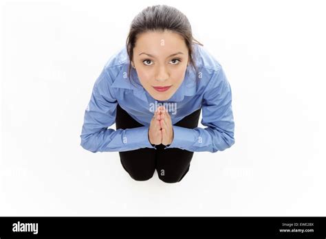 Praying Young Girl On Knees Hi Res Stock Photography And Images Alamy