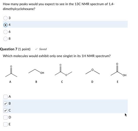 Solved How Many Peaks Would You Expect To See In The 13