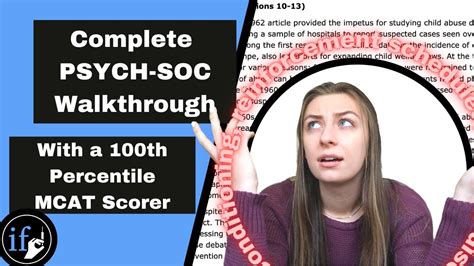 Mcat Psychology Sociology Walkthrough Aamc Sample Test Ps Passage